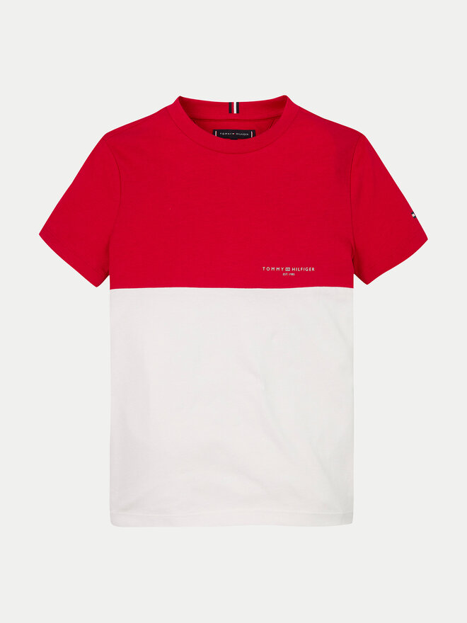 Tommy Hilfiger Tommy Hilfiger Marškinėliai KB0KB09617 Raudona Regular Fit
