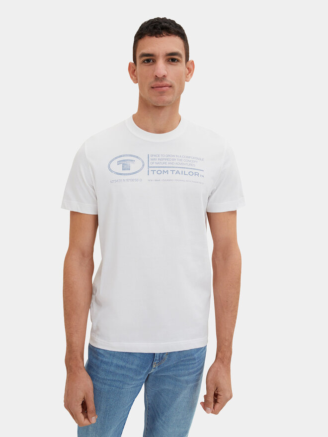 Tom Tailor Tom Tailor Футболка 1035611 Білий Regular Fit