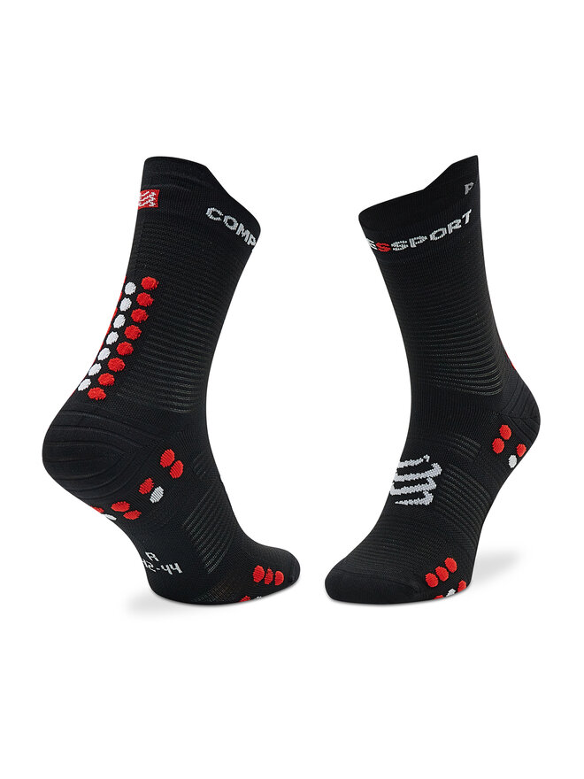 Compressport Skarpety wysokie unisex Compressport Pro Racing Socks V4.0 Run High XU00046B_906 Czarny