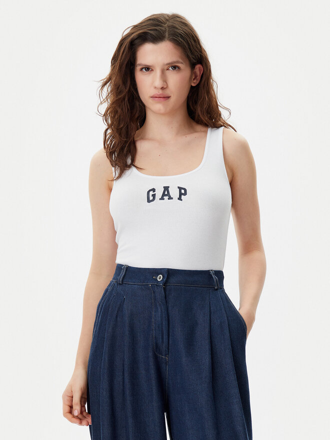 Gap Gap Felső 585421-01 Fehér Slim Fit