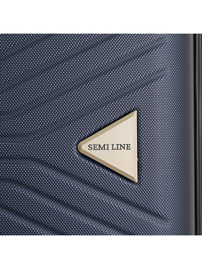 Semi Line Μεγάλη Βαλίτσα Semi Line T5691-3 Γκρι