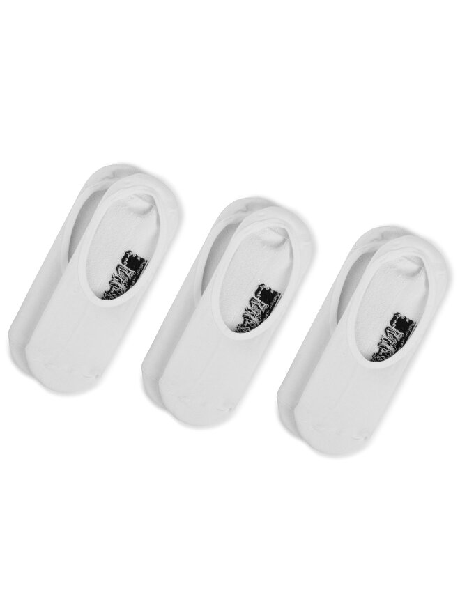 Vans Set di 3 paia di pedulini da uomo Vans Classic Super No VN000XTTWHT Bianco