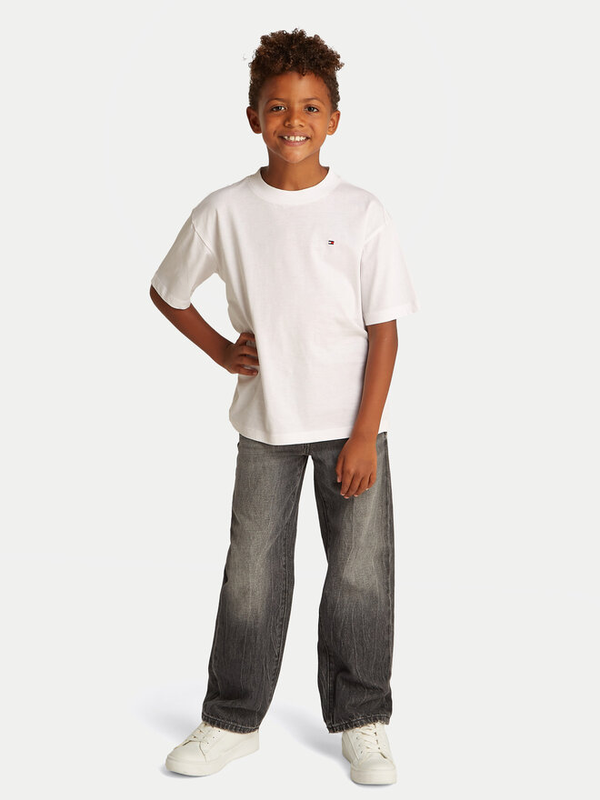 Tommy Hilfiger Tommy Hilfiger Camiseta Essential Archive KB0KB09646 D Blanco Regular Fit