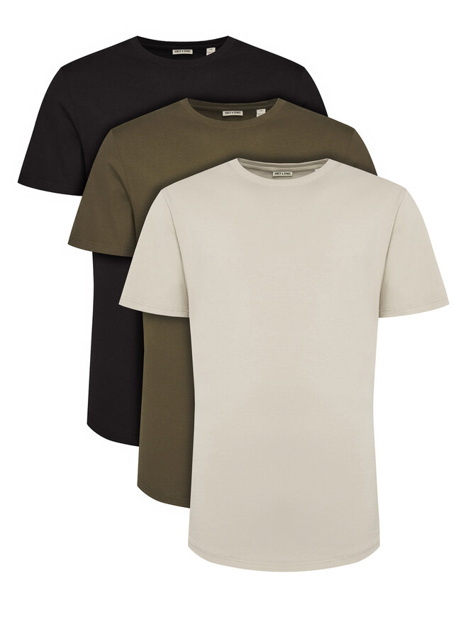 Only & Sons Only & Sons Pack de 3 camisetas Jeff 22034548 De color Regular Fit