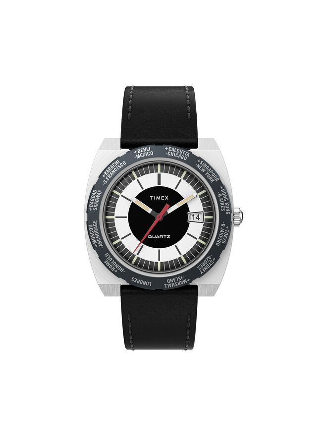 Timex Ceas Timex World Time 1972 Reissue TW2V69500 Negru