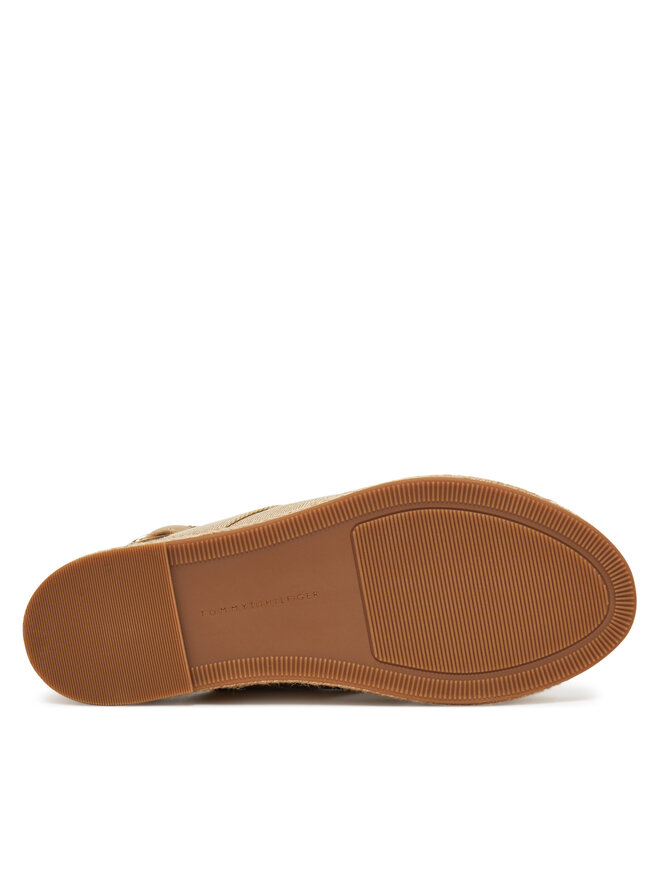 Tommy Hilfiger Espadryle Tommy Hilfiger Denim Espadrille Platform Sandal FW0FW08669 Beżowy