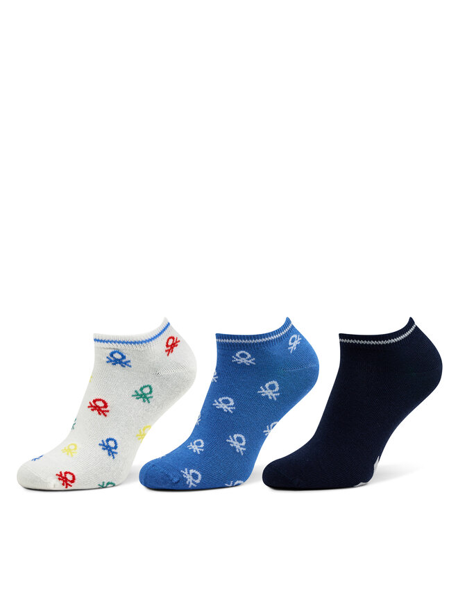 United Colors Of Benetton Набір 3 пар низьких дитячих шкарпеток United Colors Of Benetton 6AO307032 Кольоровий