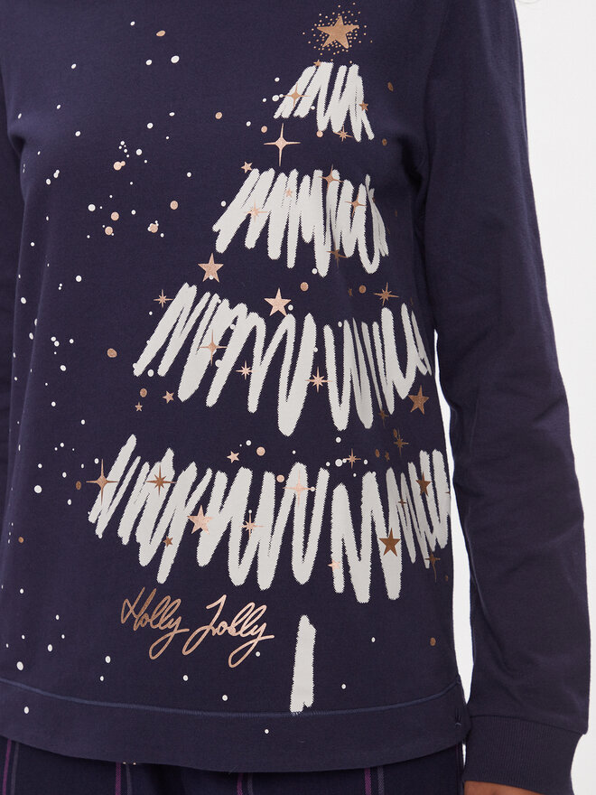 Triumph Triumph Pidžama Winter Moments PK X 10216527 Tamnoplava Regular Fit