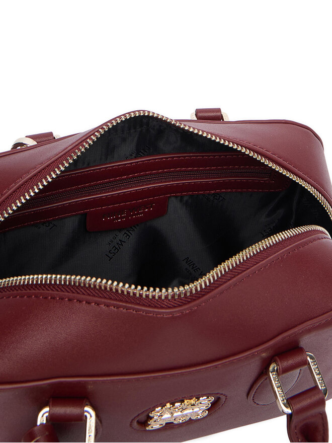 Nine West Handtasche Nine West CEO- SATIN BLOOM-LDA9374 Dunkelrot