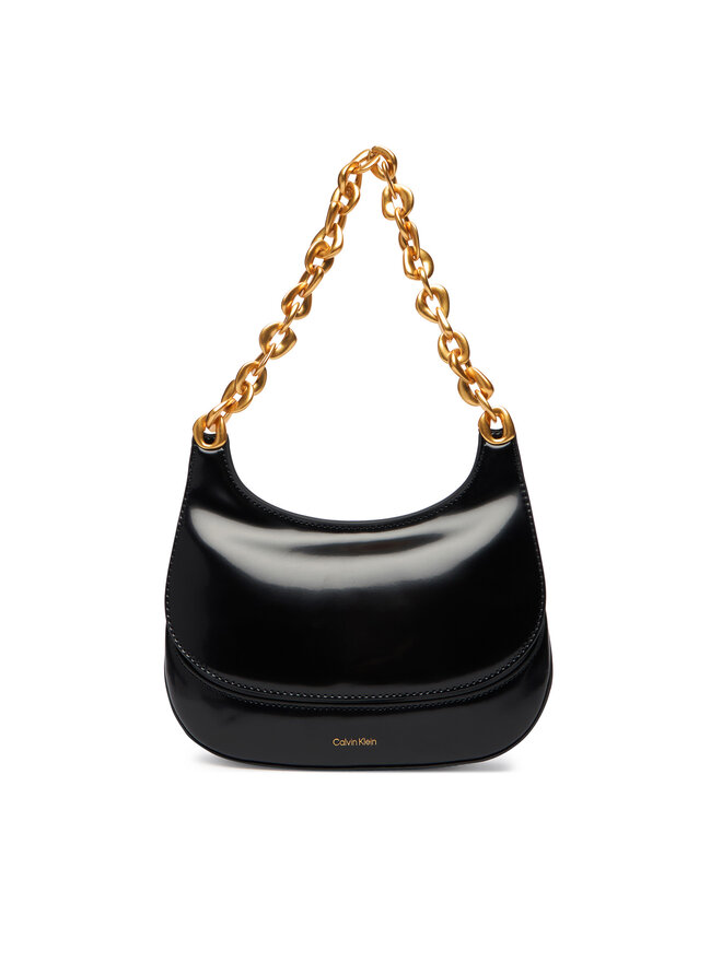 Calvin Klein Handtasche Calvin Klein Chain Shoulder Bag LV04F3403G Schwarz