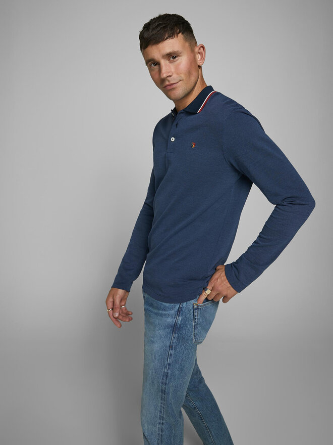 Jack&Jones Jack&Jones Pólóing 12174038 Sötétkék Regular Fit