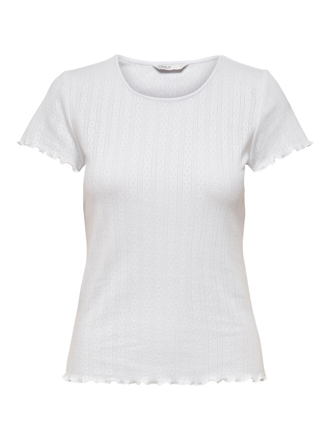 ONLY ONLY Camiseta Carlotta 15256154 Blanco Tight Fit
