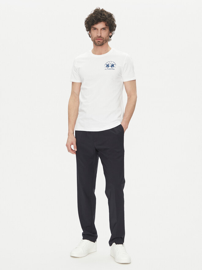 La Martina La Martina Футболка Vernie MAR009 JS206 Білий Regular Fit