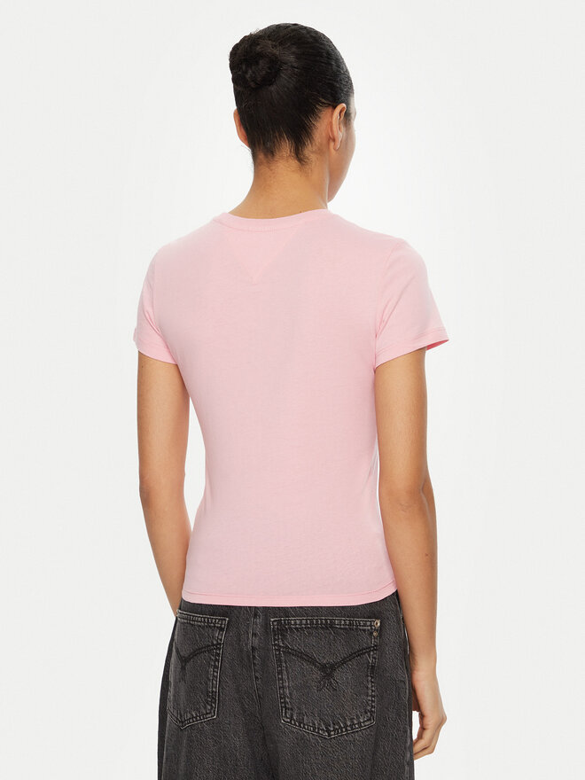 Tommy Jeans Tommy Jeans Футболка Essential DW0DW19447 Рожевий Slim Fit
