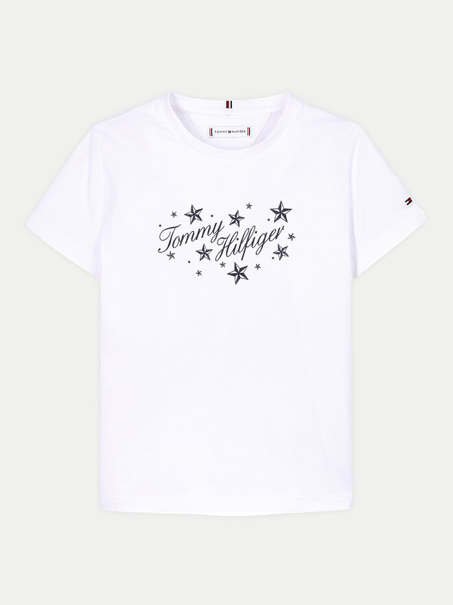 Tommy Hilfiger Tommy Hilfiger Marškinėliai KG0KG08250 D Balta Regular Fit