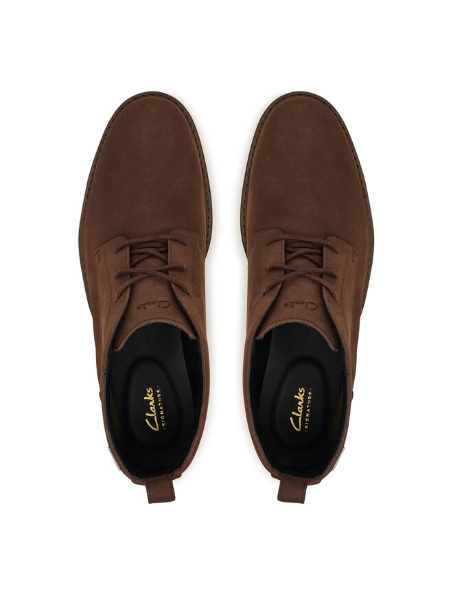 Clarks Schnürschuhe Clarks Aldwin Mid GTX 26183255 Braun
