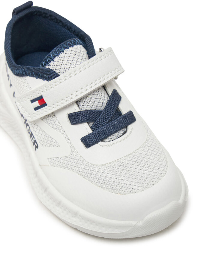 Tommy Hilfiger Αθλητικά Tommy Hilfiger Low Cut Lace-Up/Velcro Sneaker T1B9-33868-1756 M Λευκό