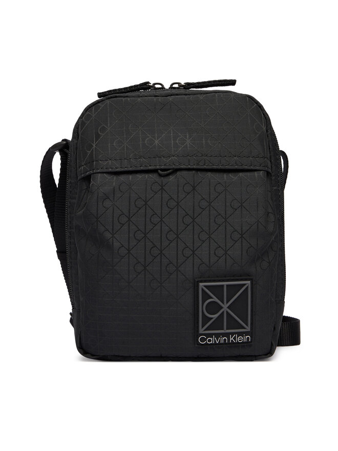 Calvin Klein Umhängetasche Calvin Klein Utility Emblem Reporter LV04D3303G Schwarz