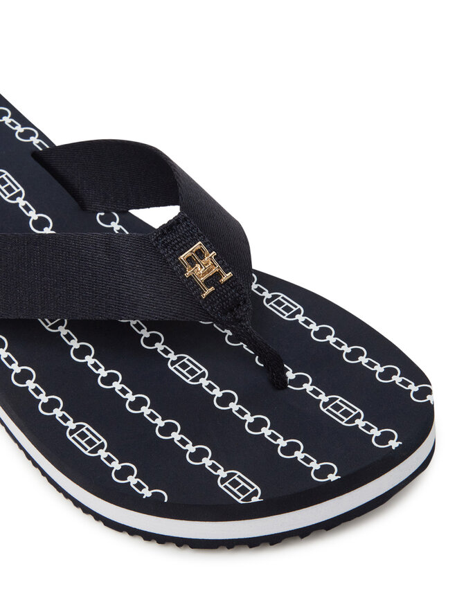 Tommy Hilfiger Chancletas Tommy Hilfiger Im Th Chainprint Midwedge Sandal FW0FW08527 Azul marino