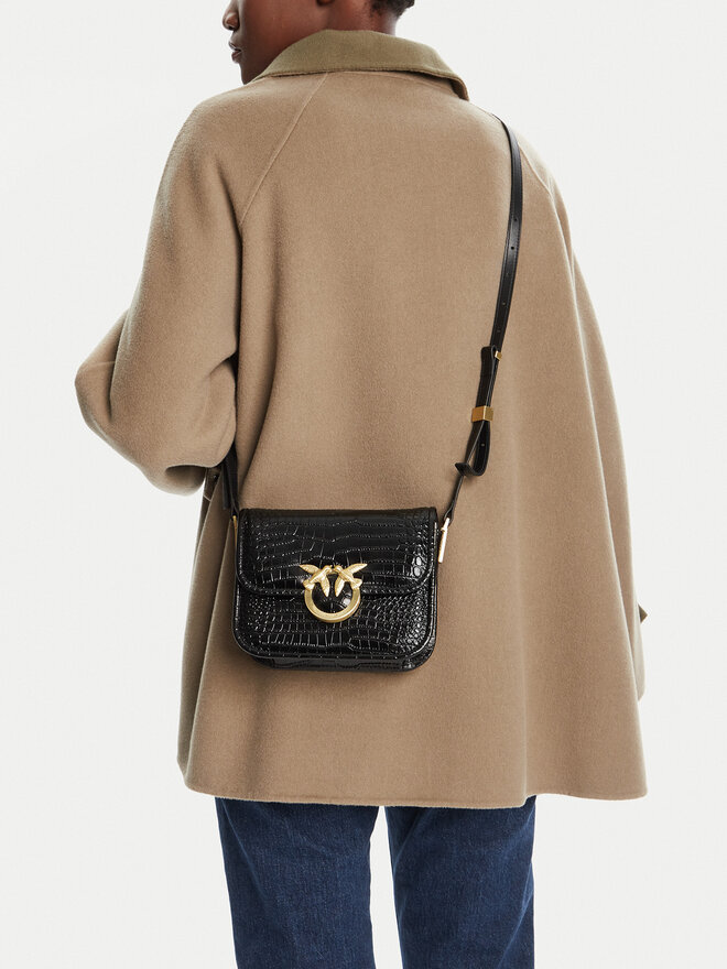 PINKO Дамска чанта PINKO Love Box Bag Fl Mini AI 25-26 PLTT 104297 A2OH Черен