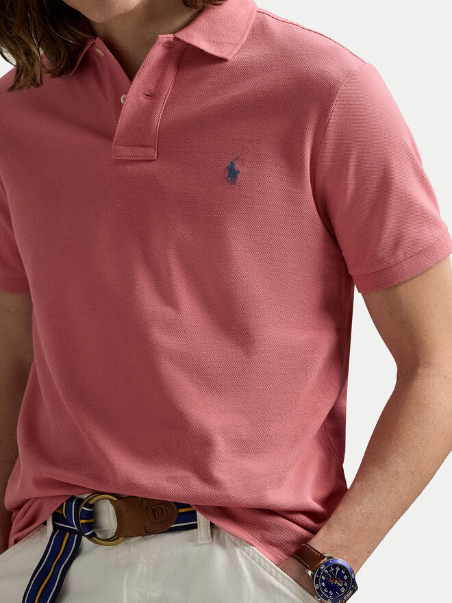 Polo Ralph Lauren Polo Ralph Lauren Поло 710536856466 Рожевий Slim Fit