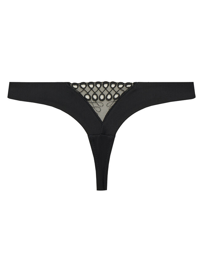 BOSS BOSS Стрінги Eyelet 50540420 Чорний