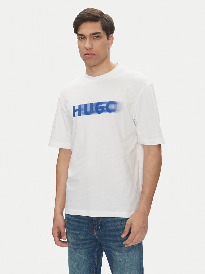 HUGO HUGO T-Shirt Nalax 50543493 Λευκό Regular Fit