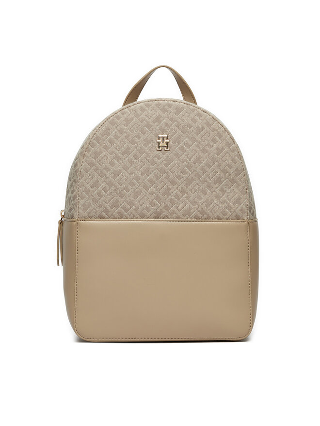 Tommy Hilfiger Rucsac Tommy Hilfiger Th Jacquard Backpack AW0AW17074 Bej