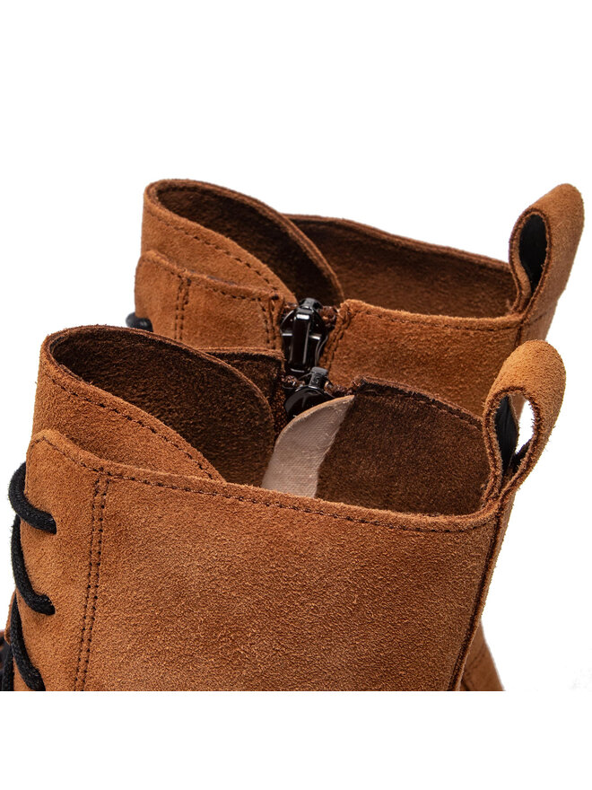 Simple Botki Simple SL-34-02-000075 Brązowy