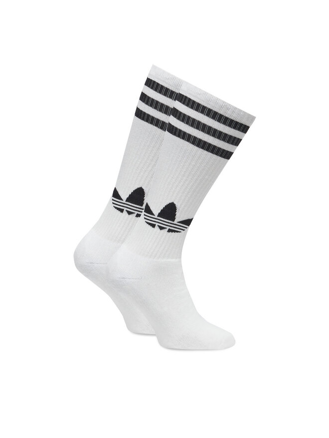 adidas Zestaw 2 par wysokich skarpet unisex adidas Knee JC8878 Biały