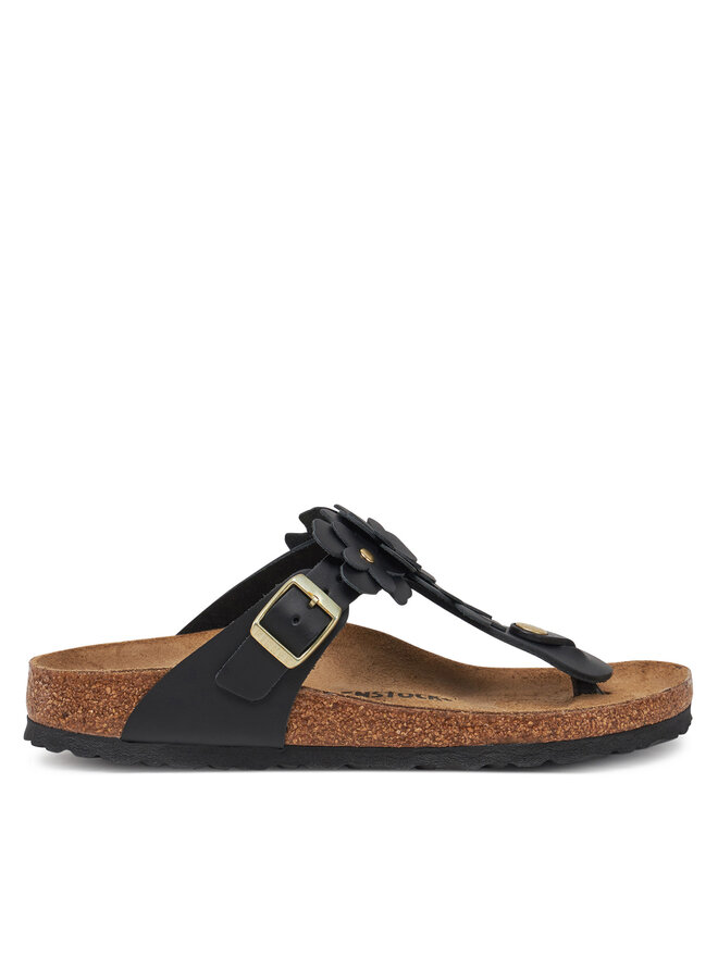 Birkenstock Infradito Birkenstock Gizeh Flowers 1026719 Nero