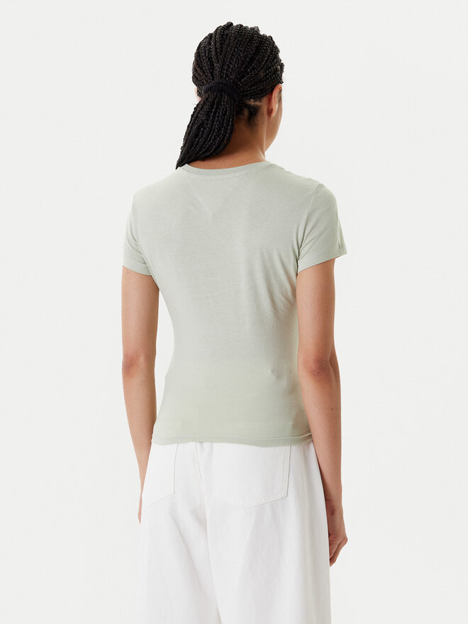 Tommy Jeans Tommy Jeans Camiseta Essential DW0DW20913 Verde Slim Fit