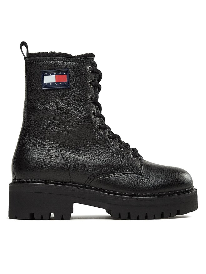 Tommy Jeans Aulinukai Tommy Jeans Tjw Urban Boot Tumbled Ltr Wl EN0EN02317 Juoda