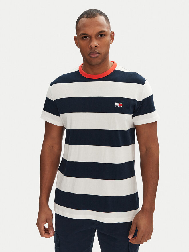 Tommy Jeans Tommy Jeans Marškinėliai DM0DM20766 Tamsiai mėlyna Regular Fit