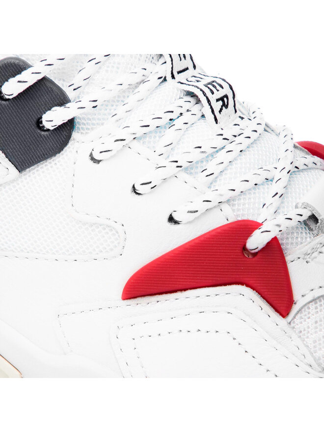 Tommy hilfiger chunky mixed textile trainers best sale