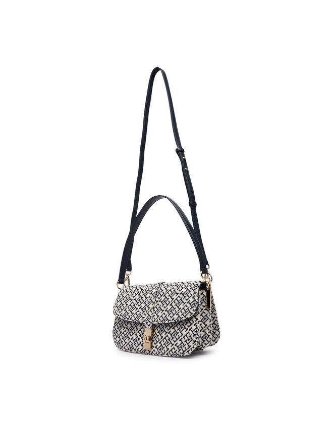 Tommy Hilfiger Handtasche Tommy Hilfiger Th Heritage Conv Crossover Jacqu AW0AW19322 Dunkelblau