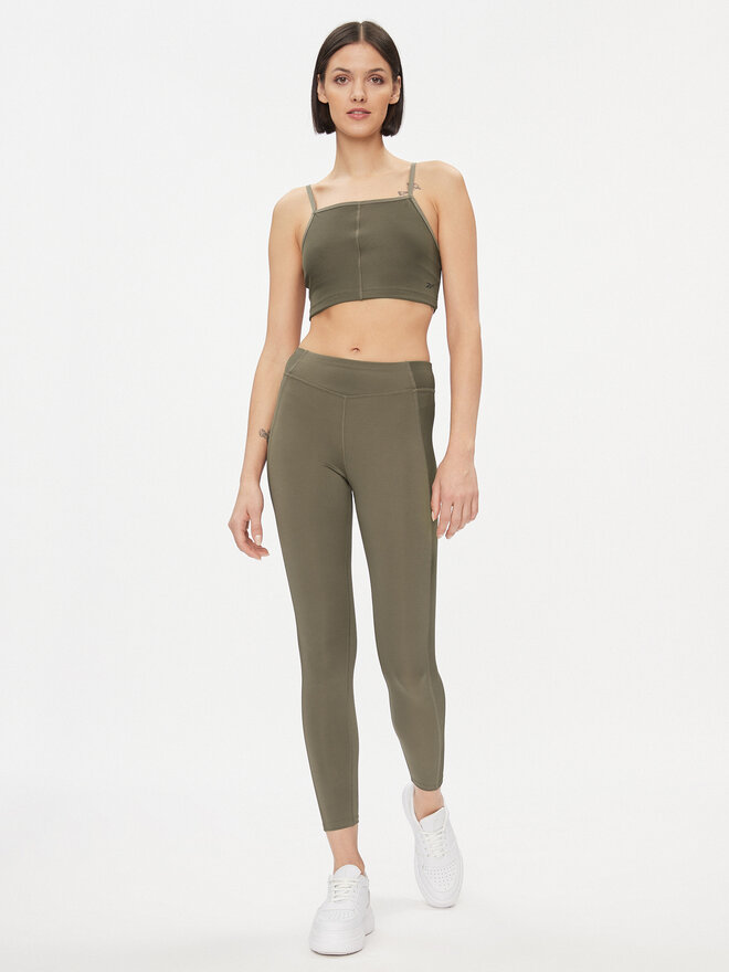 Reebok Reebok Marškinėliai Yoga Performance IM4045 Žalia Fitted Fit