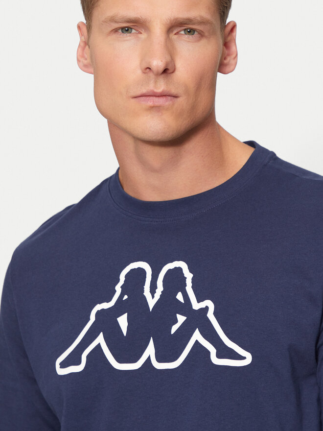Kappa Kappa T-shirt Logo Korpo Cromen 303HZ70 Tamnoplava Regular Fit