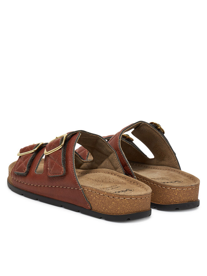 Scholl Pantoletten Scholl Bora 2 Straps MF32081 Braun