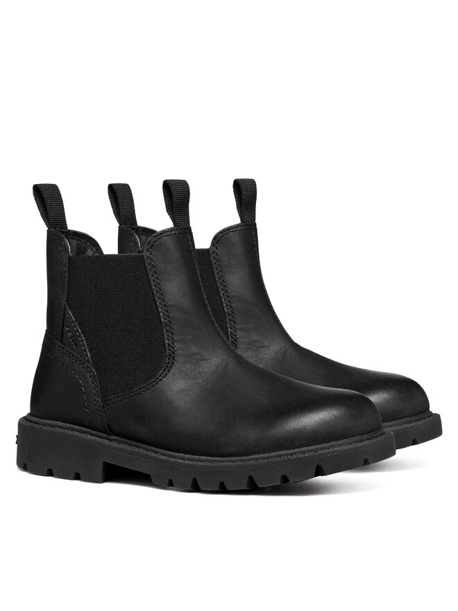 Geox Kotníková obuv Geox J Shaylax Boy J16FAA 00045 C9999 D Černá