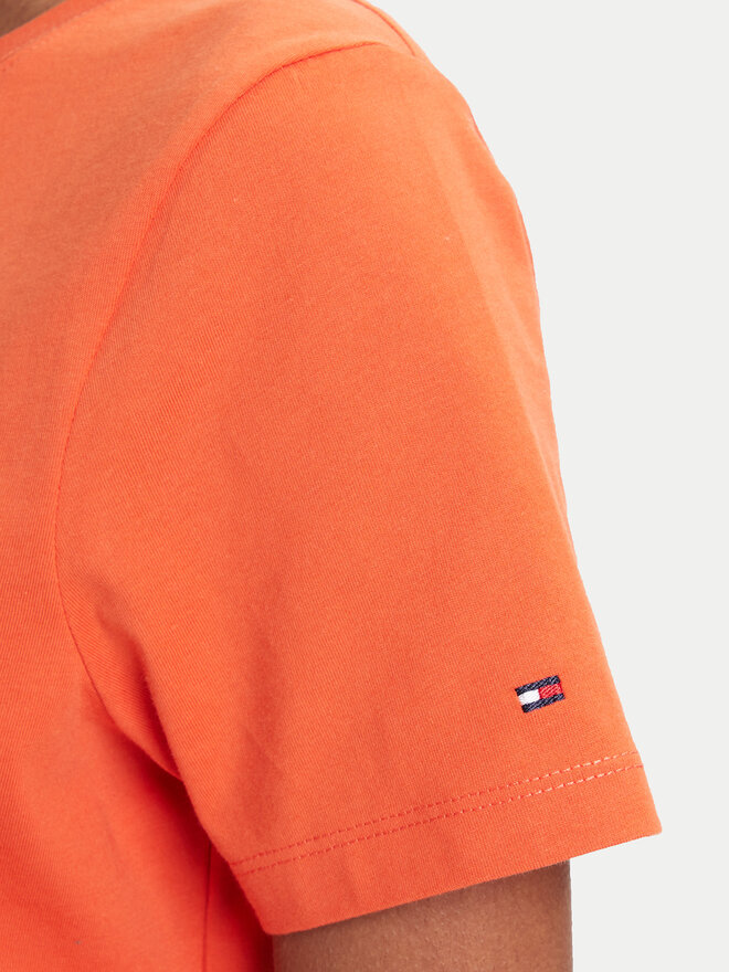 Tommy Hilfiger Tommy Hilfiger Marškinėliai Script WW0WW45746 Oranžinė Regular Fit