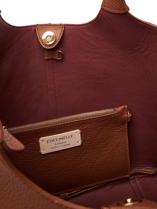 Coccinelle Handtasche Coccinelle Hand Grained L E1 SHA 11 02 01 Braun