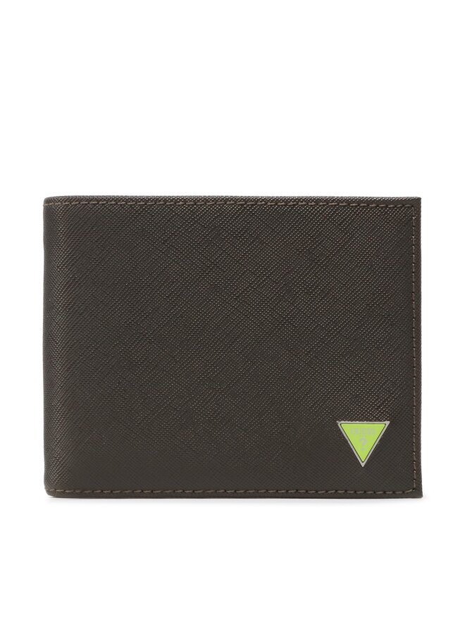 Guess Cartera grande para hombre Guess Certosa Saffiano Smart II Slg SMECS2 LEA20 Gris