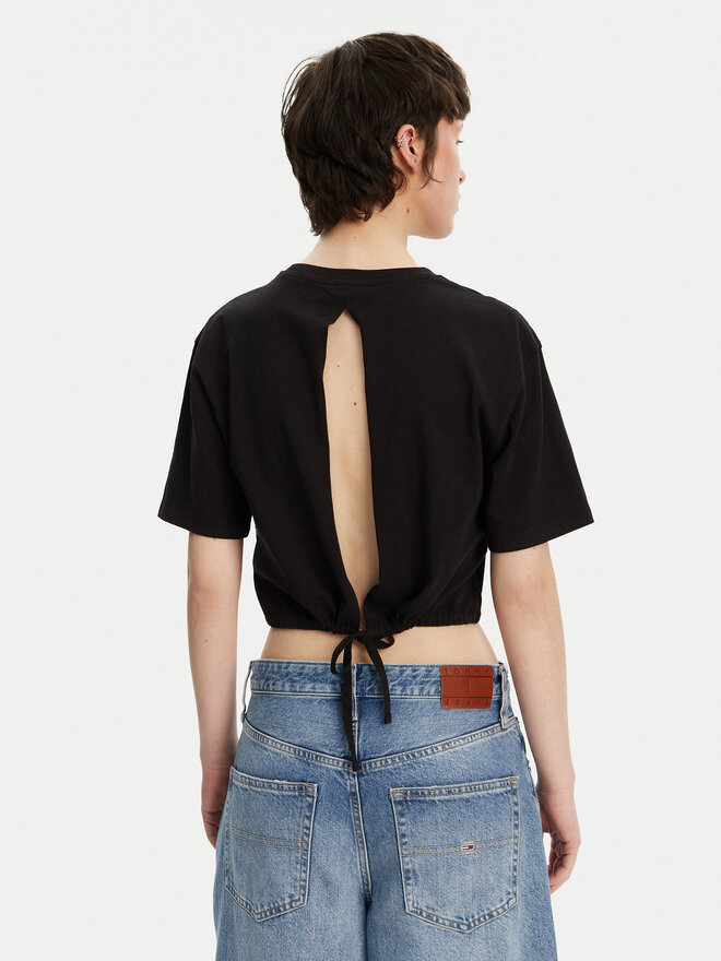 Tommy Jeans Tommy Jeans T-Shirt DW0DW20324 Μαύρο Relaxed Fit