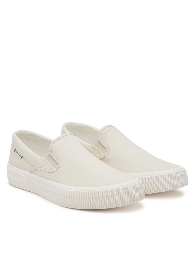 Tommy Jeans Tenisówki Tommy Jeans Slip On Canvas Color EM0EM01544 Beżowy