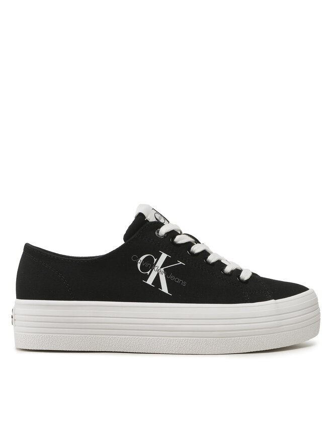 Calvin Klein Jeans Πάνινα παπούτσια Calvin Klein Jeans Vulc Flatform Essential Mono YW0YW01030 Μαύρο
