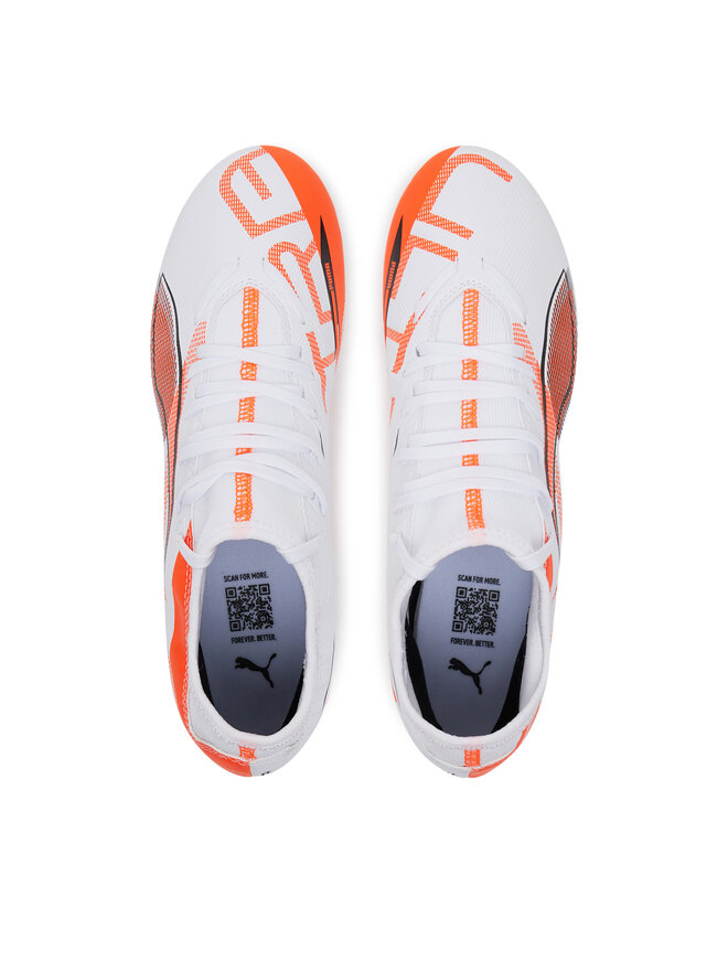 Puma Buty do piłki nożnej Puma Ultra 5 Play+ Fg/Ag 108168 01 Biały