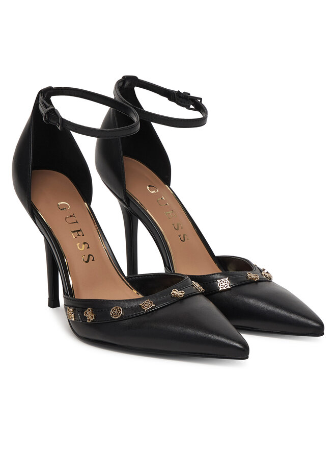 Guess Обувки на ток Guess FLPNAA LEA08 Черен