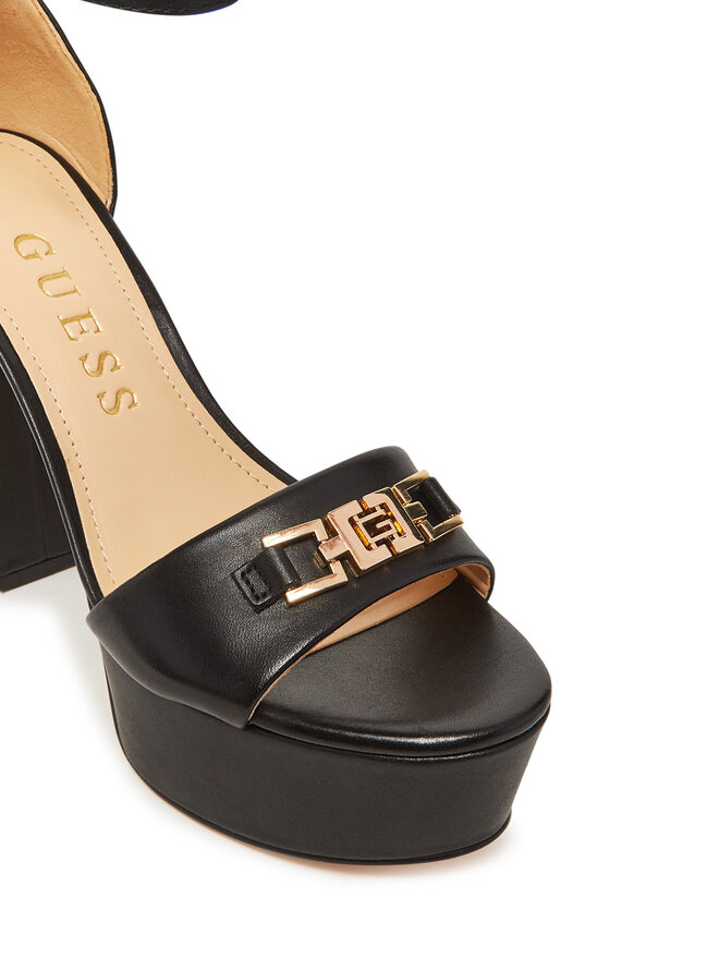 Guess Sandały Guess FLJSET LEA03 Czarny