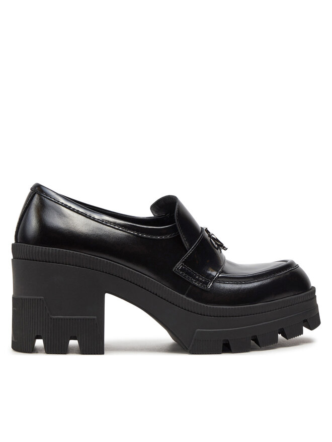 Calvin Klein Jeans Półbuty Calvin Klein Jeans Chunky Heeled Loafer Mg Mtr YW0YW01494 Czarny